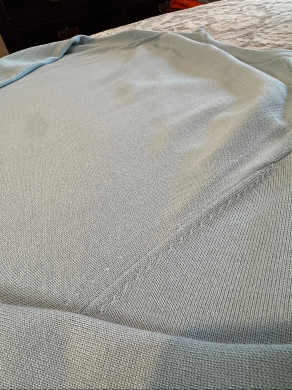 Nautica Men’s V-Neck Sweater in Pale Blue